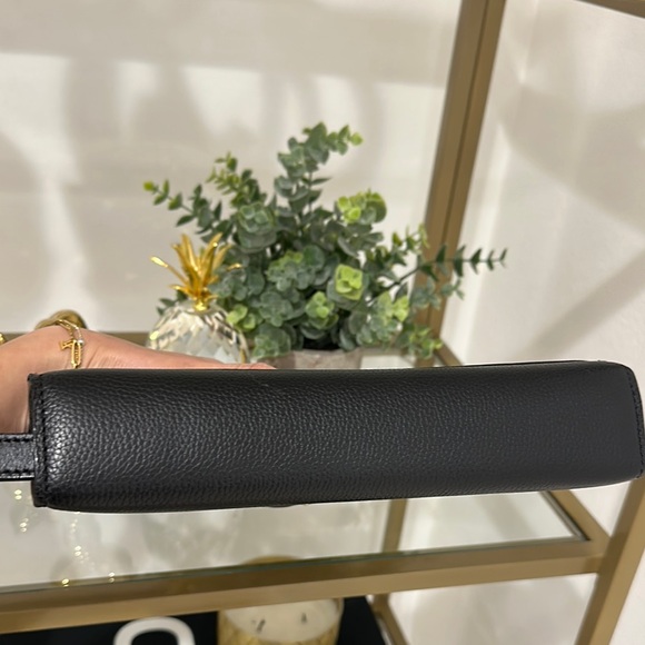 Bally Black Leather Clutch with Gold Accents - Picture 13 of 14